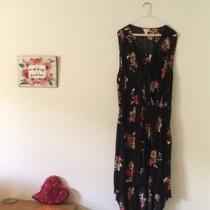 Summery Floral High-Low Dress